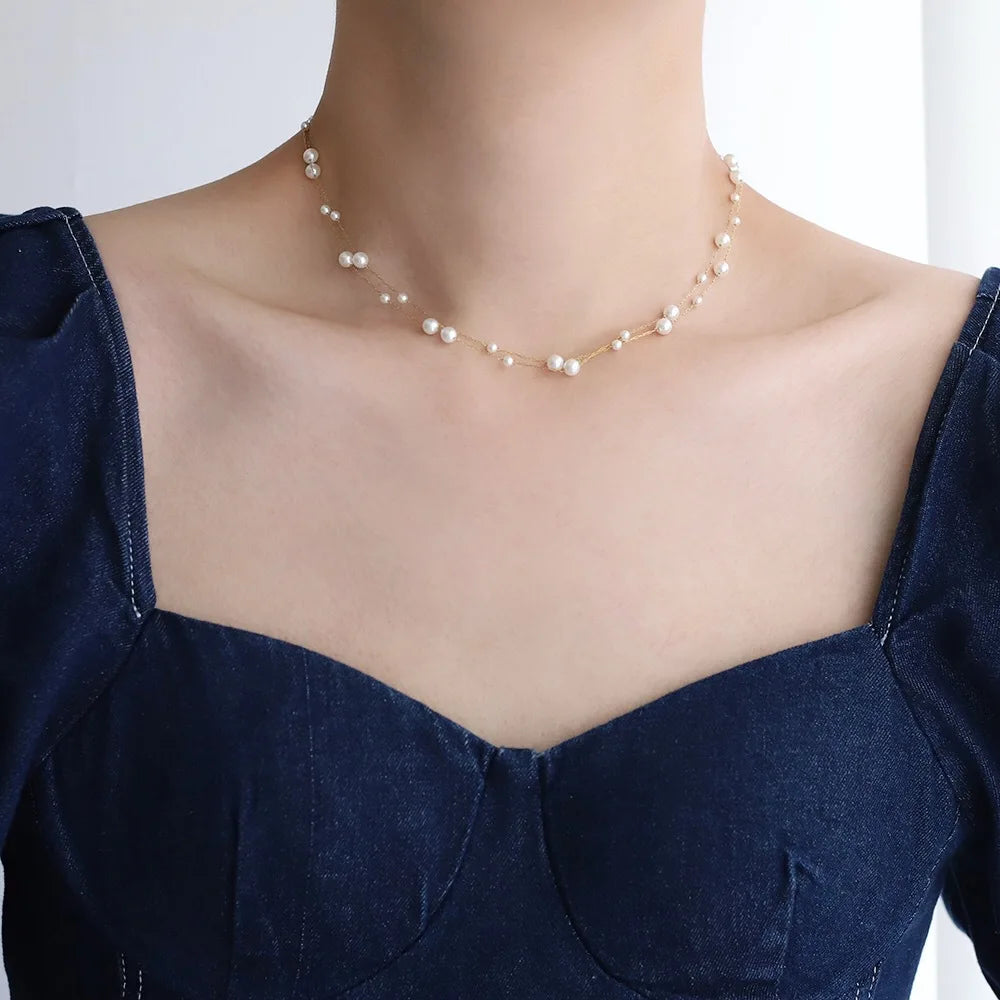 Precious Pearl Dainty Necklace